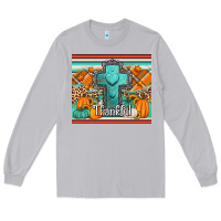 Moon Dust fall thankfull cross Long Sleeve Tee - Jasminsmagicworld