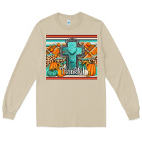 Mushroom fall thankfull cross Long Sleeve Tee - Jasminsmagicworld