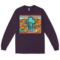 Plum fall thankfull cross Long Sleeve Tee - Jasminsmagicworld