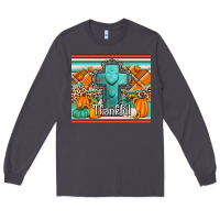 Smoke fall thankfull cross Long Sleeve Tee - Jasminsmagicworld