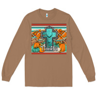 Toasted Coconut fall thankfull cross Long Sleeve Tee - Jasminsmagicworld