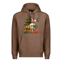 Chestnut Ho Ho Ho Christmas Gnome Premium Hoodie - BundleAndBundleShop