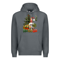 Rock Ho Ho Ho Christmas Gnome Premium Hoodie - BundleAndBundleShop