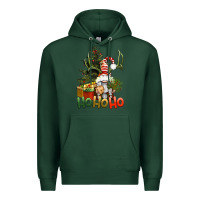 Sports Green Ho Ho Ho Christmas Gnome Premium Hoodie - BundleAndBundleShop