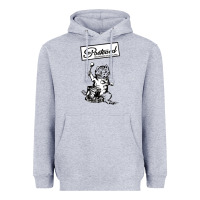 Heather Grey retro man postcard records Heavyweight Hoodie - tuanDangUi