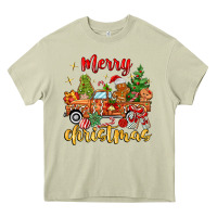 Mossy merry christmas gingerbread truck Heavy Core Tee - MaliasSmallBusiness