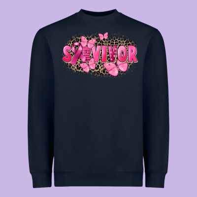 Survivor Breast Cancer Heavyweight Sweatshirt Designed By Fadigitalartstudio