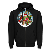 Black Joy gingerbread Zipper Hoodie - FaDigitalArtStudio