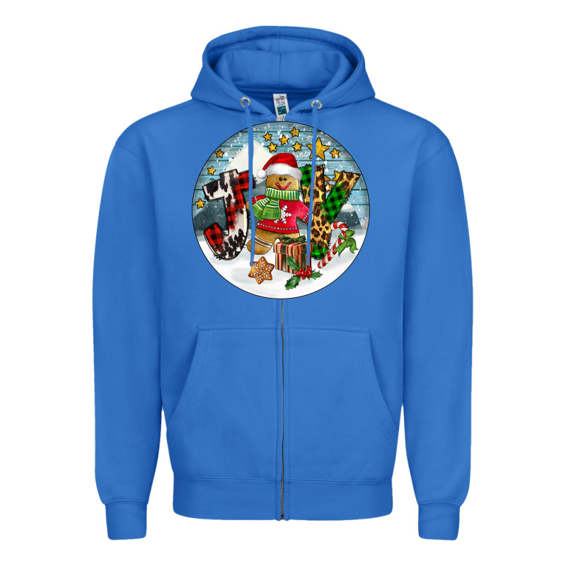 Joy Gingerbread Zipper Hoodie by FaDigitalArtStudio | Teevron