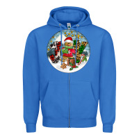 True Royal Joy gingerbread Zipper Hoodie - FaDigitalArtStudio