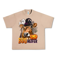 Burro Boo Heifer Cow with Halloween Urban Heavy Tee - texasbilliewilder