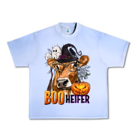 Grape Ice Boo Heifer Cow with Halloween Urban Heavy Tee - texasbilliewilder