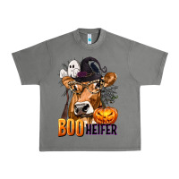Tornado Boo Heifer Cow with Halloween Urban Heavy Tee - texasbilliewilder
