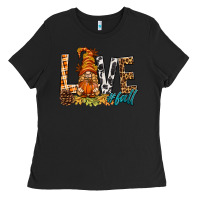 Black Love Fall Gnome Ladies Tee - BundleAndBundleShop