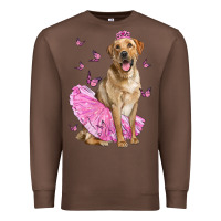 Chestnut Labrador Retriever Dog With Tutu Premium Sweatshirt - LillyAllenDesigns