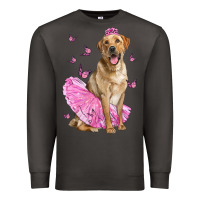 Smoke Labrador Retriever Dog With Tutu Premium Sweatshirt - LillyAllenDesigns