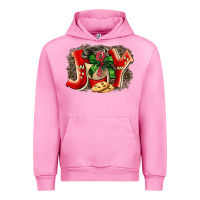 Fuchsia Pink christmas joy coffee Urban Hoodie - BarkalooDesign