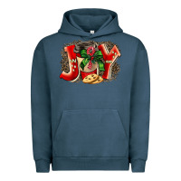 Pigment Midnight Navy christmas joy coffee Urban Hoodie - BarkalooDesign