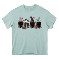 Arona grey christmas afro gnomies Heavy Core Tee - MaliasSmallBusiness