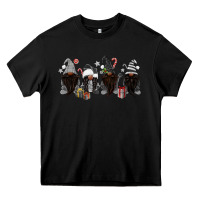 Black grey christmas afro gnomies Heavy Core Tee - MaliasSmallBusiness