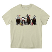 Mossy grey christmas afro gnomies Heavy Core Tee - MaliasSmallBusiness
