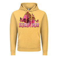Vintage Mustard Breast Cancer survivor afro nails Vintage Hoodie - NancyCooperArtShop