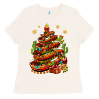 Bone Christmas Feliz Navidad Sombrero Tree Ladies Tee - BundleAndBundleShop