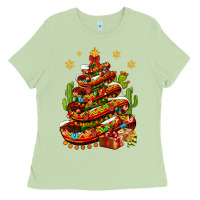 Christmas Feliz Navidad Sombrero Tree Ladies Tee | Teevron