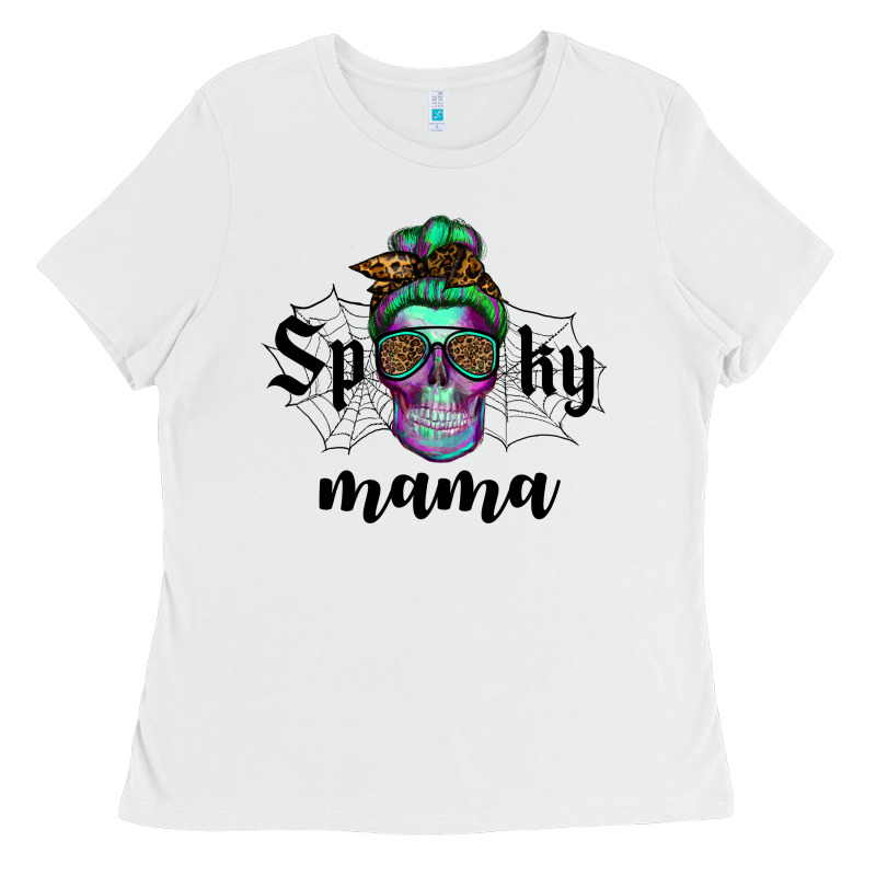 Spooky Mama Skull Ladies Tee by RanaPortraitStore | Teevron
