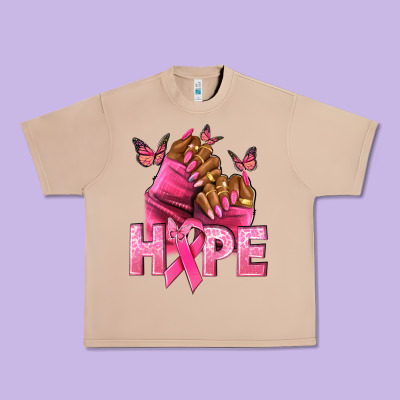 Hope Cancer Nails Urban Heavy Tee Designed By Nancycooperartshop