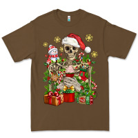 Cacao Skeleton Christmas Element Snowman Awda Premium Tee - BundleAndBundleShop