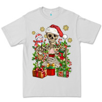 Dove Grey Skeleton Christmas Element Snowman Awda Premium Tee - BundleAndBundleShop