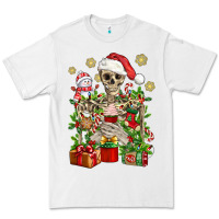 White Skeleton Christmas Element Snowman Awda Premium Tee - BundleAndBundleShop
