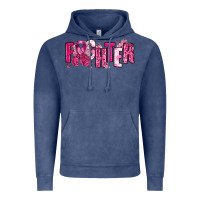 Vintage Denim Fighter Breast Cancer Vintage Hoodie - NancyCooperArtShop