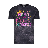 Cloud Black mama of the birthday princess Vintage Tee - NancyCooperArtShop