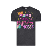 Vintage Black mama of the birthday princess Vintage Tee - NancyCooperArtShop
