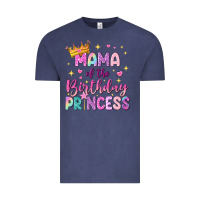 Vintage Denim mama of the birthday princess Vintage Tee - NancyCooperArtShop