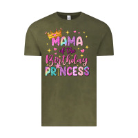 Vintage Olive mama of the birthday princess Vintage Tee - NancyCooperArtShop