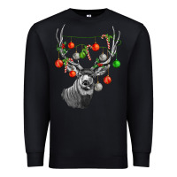 Black Mule deer with Premium Sweatshirt - LillyAllenDesigns