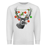 Oatmeal Heather Mule deer with Premium Sweatshirt - LillyAllenDesigns