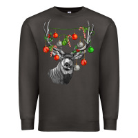 Smoke Mule deer with Premium Sweatshirt - LillyAllenDesigns