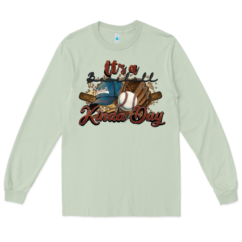 It's A Baseball Kinda Day Long Sleeve Tee by HowdyJamesFarm | Teevron