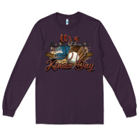 Plum It's a Baseball kinda day Long Sleeve Tee - HowdyJamesFarm