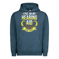 Pigment Midnight Navy hearing aid gift funny deaf awareness t shirt Urban Hoodie - tuanDangUi