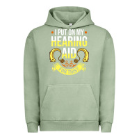 Pigment Oil Green hearing aid gift funny deaf awareness t shirt Urban Hoodie - tuanDangUi