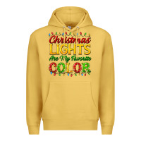 Antique Gold christmas lights are my favorite color Premium Hoodie - FaDigitalArtStudio