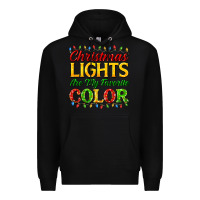 Black christmas lights are my favorite color Premium Hoodie - FaDigitalArtStudio