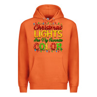 Christmas Lights Are My Favorite Color Premium Hoodie | Teevron