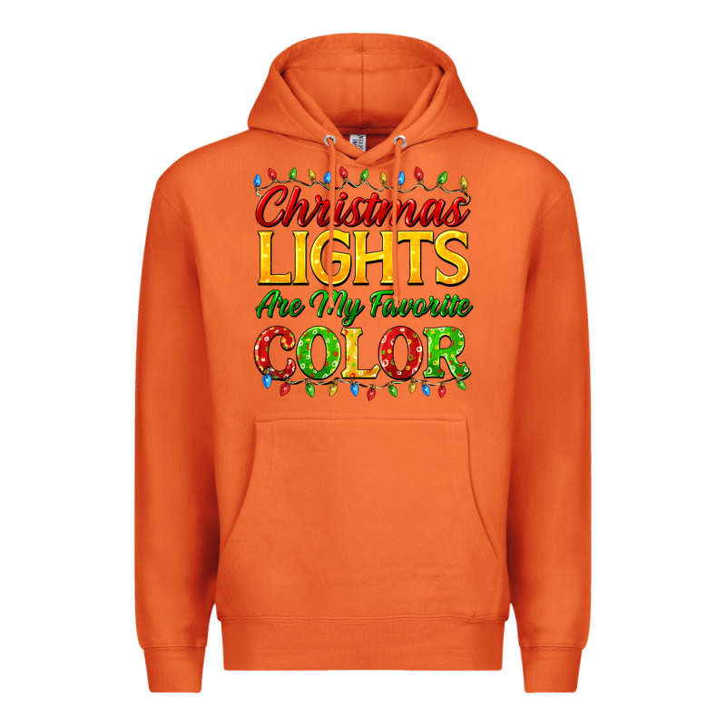 Christmas Lights Are My Favorite Color Premium Hoodie by FaDigitalArtStudio | Teevron