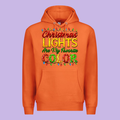 Christmas Lights Are My Favorite Color Premium Hoodie Designed By Fadigitalartstudio